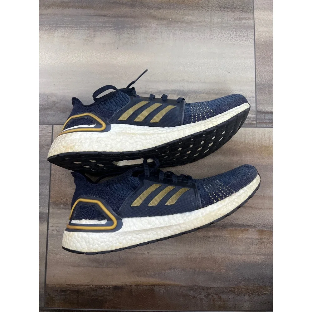Adidas Ultraboost 2020 Men Navy Gold Road Running‎ Gym Athletic Shoes 10 FY0376